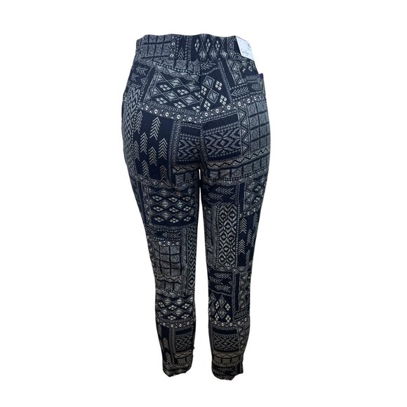 Jessica Simpson Women’s Black Soft Pants Pattern Elastic Waist Size XS - New - Picture 3 of 8